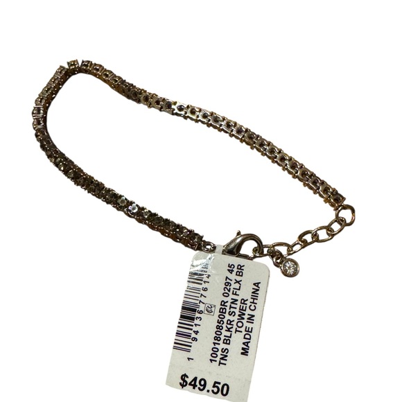 On 34th
Silver-Tone Flex Tennis Bracelet, 7" + 1" extender - Picture 1 of 3